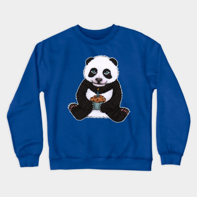 Panda's birthday Crewneck Sweatshirt by Savousepate